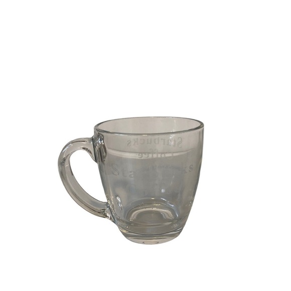 Starbucks Vintage Barista Clear Glass Mug - Picture 3 of 7